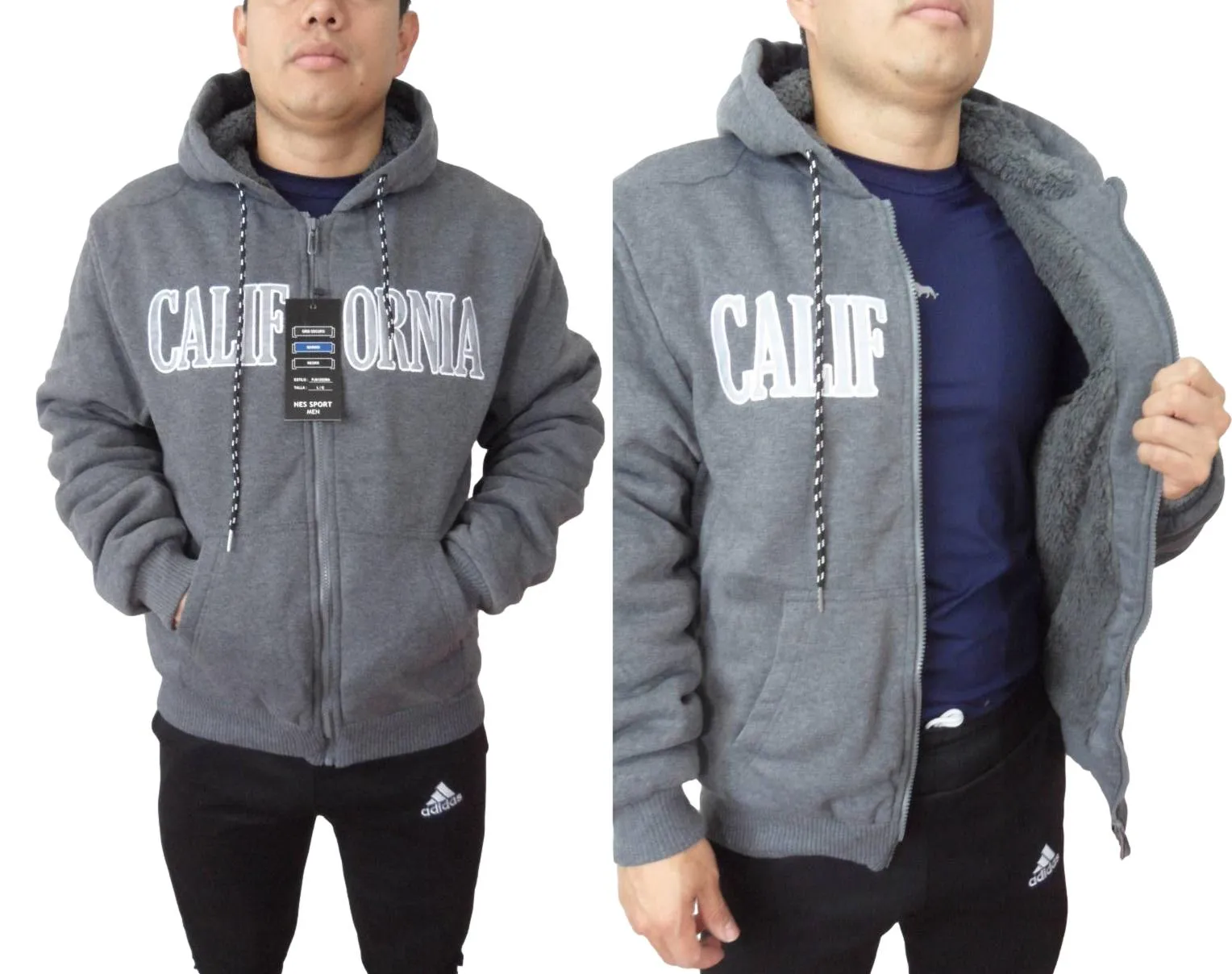 Sudadera Frost para hombre con interior aborregado, máxima protección contra el frío.