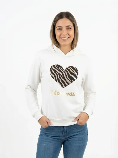 Sudadera para mujer con diseños gráficos estampados, moda juvenil y original.