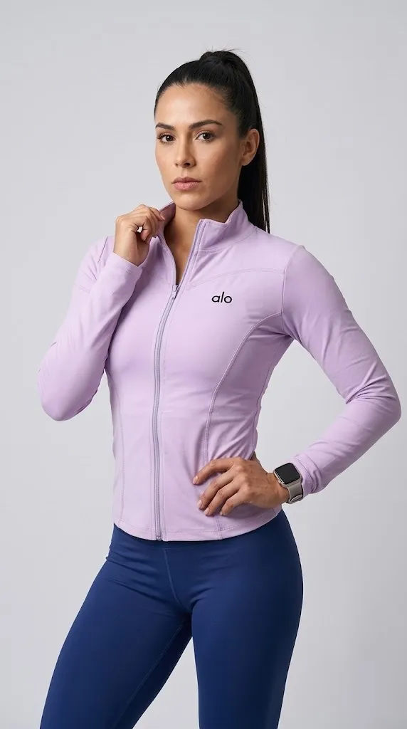 Sudadera lisa de mujer en tela licra suplex, material elástico de alta resistencia.